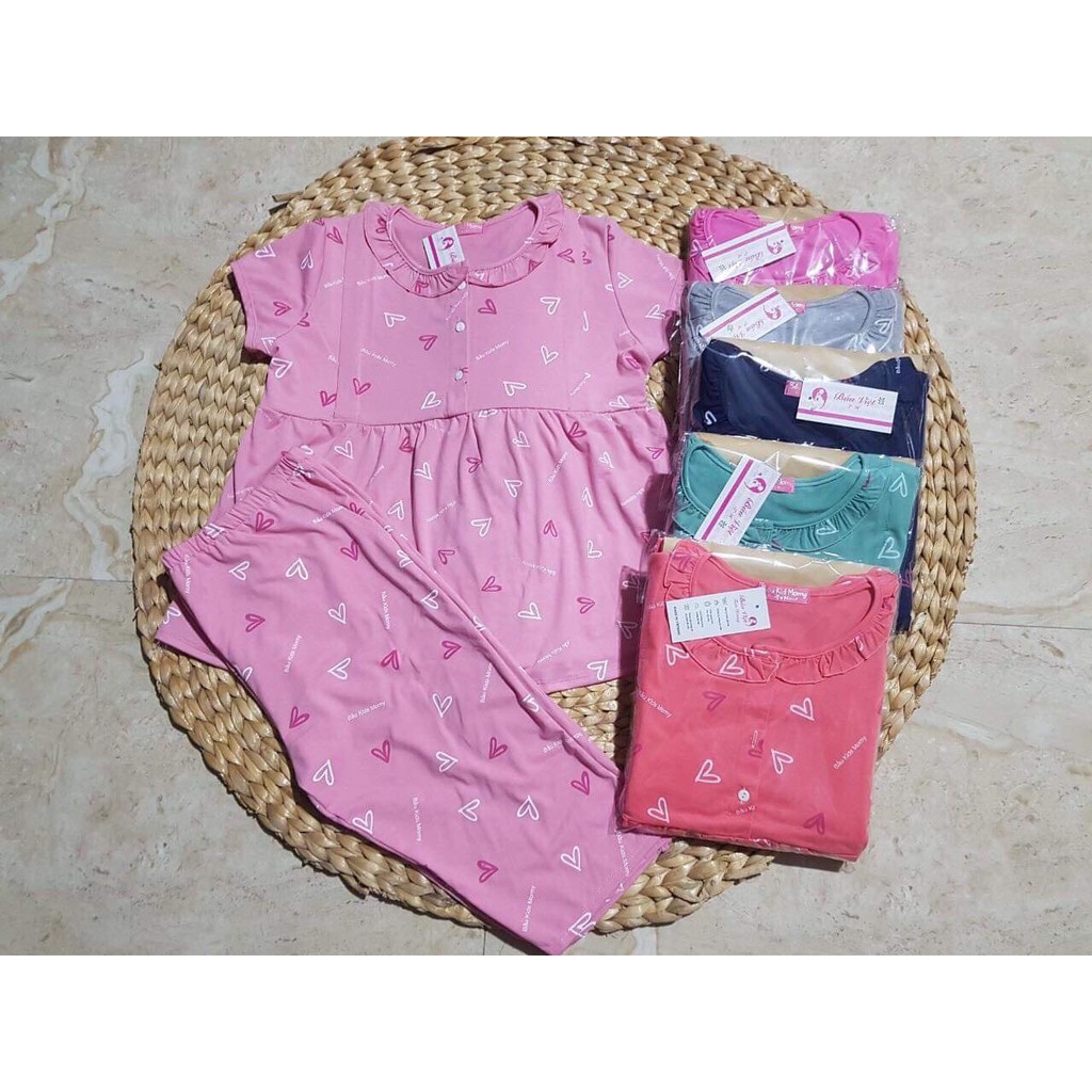 Bộ bầu lửng cổ bèo cài cúc mặc bầu và sau sinh chất thun cotton 100%