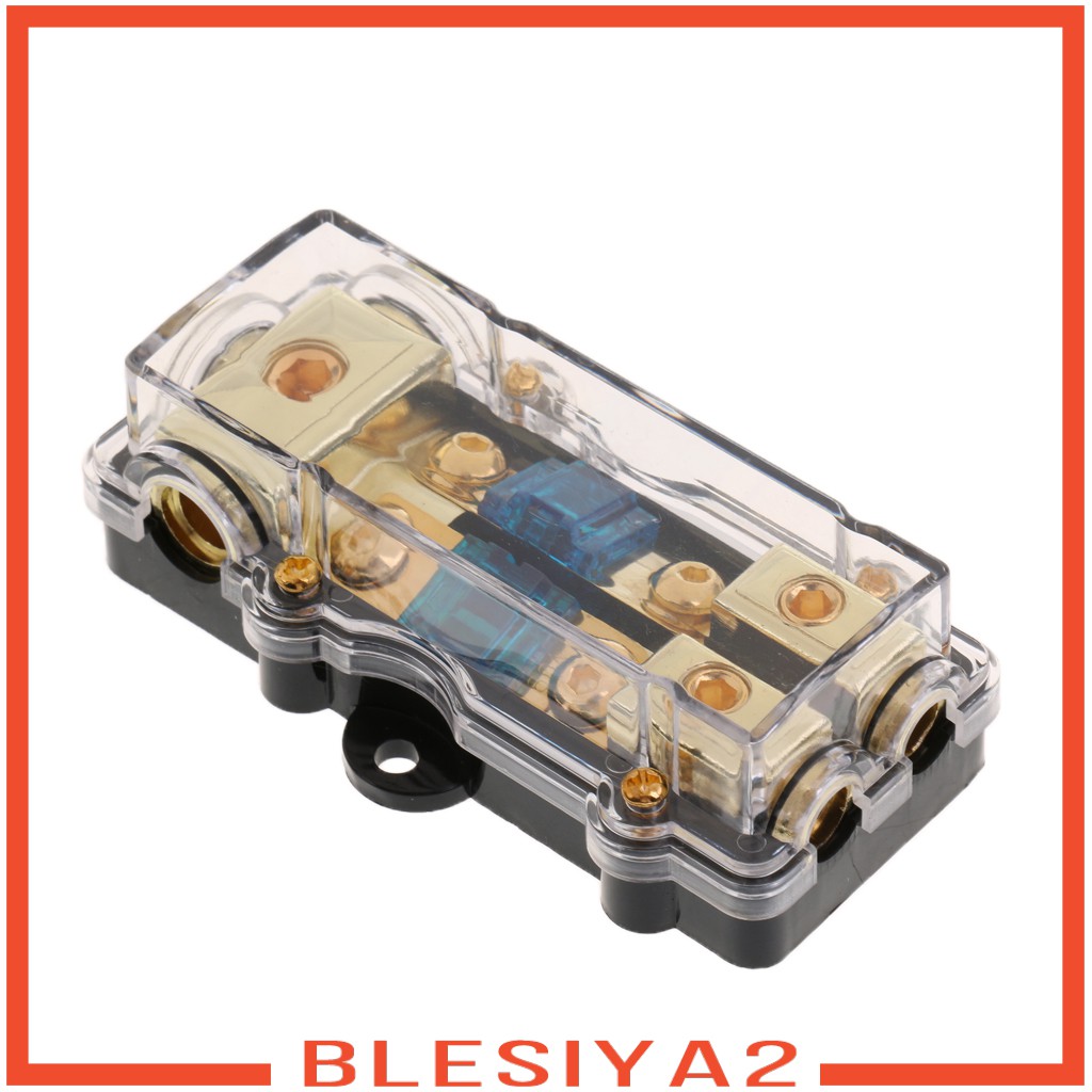 Car Stereo Audio Inline Fuse Holder Distribution Block 4 6 8 Gauge Out