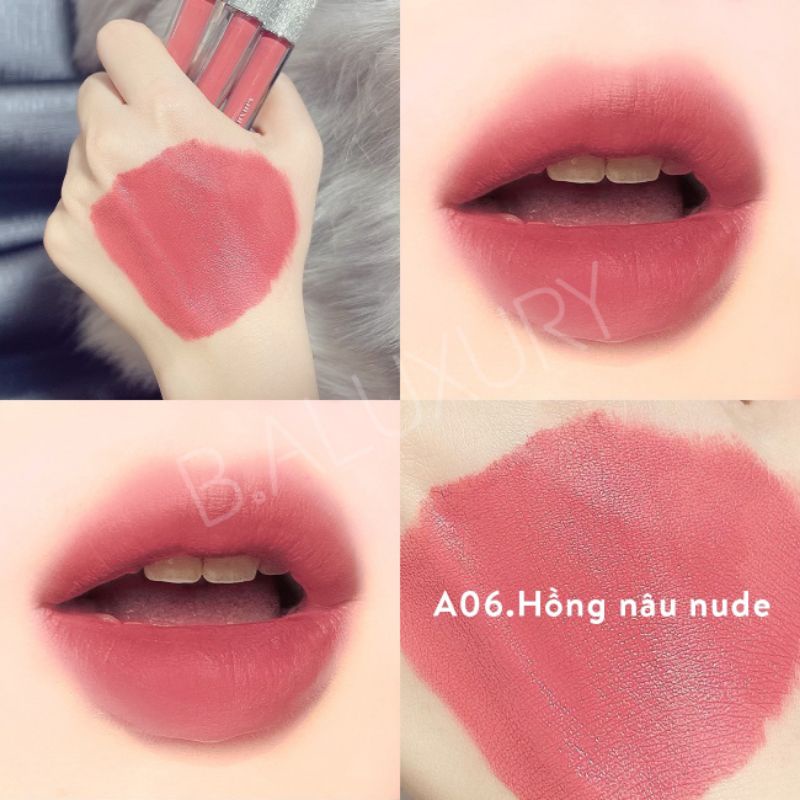 Som B.A Beauty cao cấp màu Hồng Nude tặng kèm ủ môi