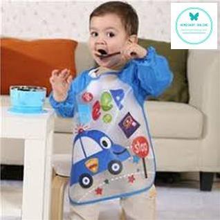 Áo yếm ăn dặm chống thấm cho bé