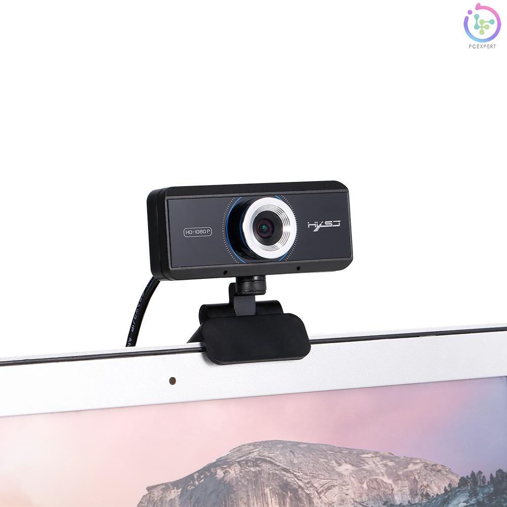 HXSJ S4 HD 1080P Webcam Manual Focus Computer Camera Built-in Microphone Video Call Web Camera with Privacy Cover for PC Laptop