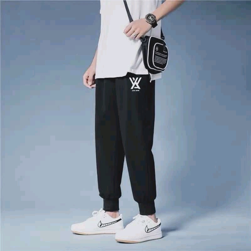 Quần Jogger Nam Thể Thao Poly Cao Cấp Form Ống Rộng Bo Gấu Vải Mịn Mềm Mát