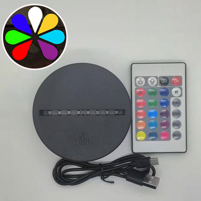 Đèn Ngủ 7 Màu Thay Đổi Kèm Remote Điều Khiển