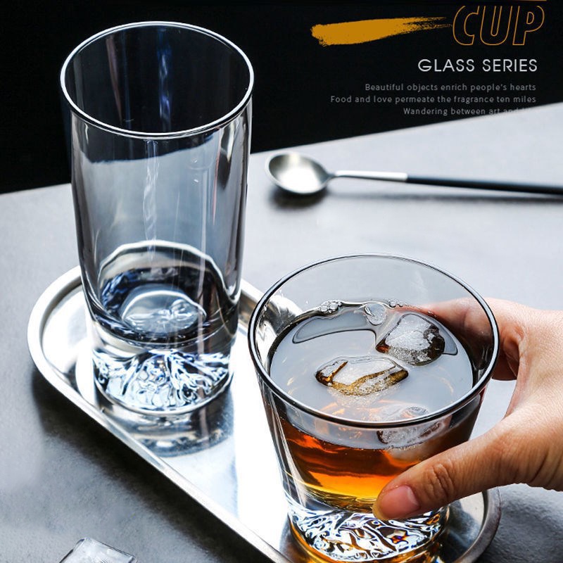 Gf Cốc Thủy Tinh Uống Rượu/Cà Phê/Sữa/Bia/Cà Phê/Trà/Cà Phê/Sữa/Bia/Sữa/Cà Phê Hình Ngọn Núi Fuji