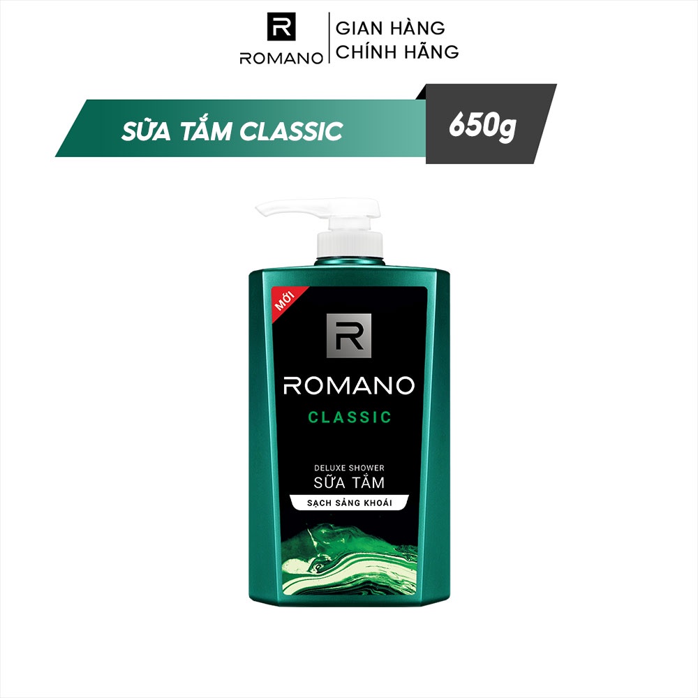 Sữa tắm Romano hương nước hoa 650g