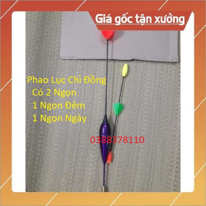 Phao Câu Lục Chì Đồng Có 2 Ngọn Bầu 22 24 26 28 30 32