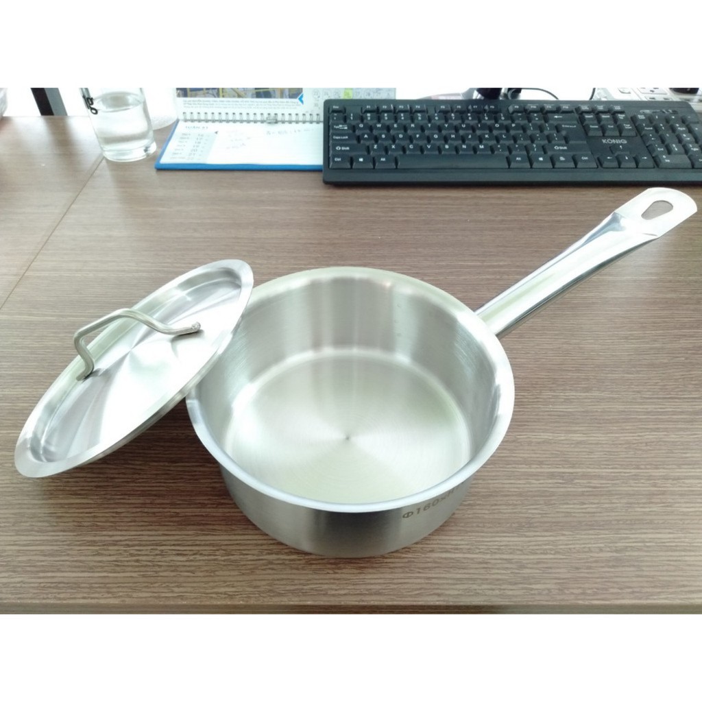 Nồi inox 3 đáy có tay cầm dài
