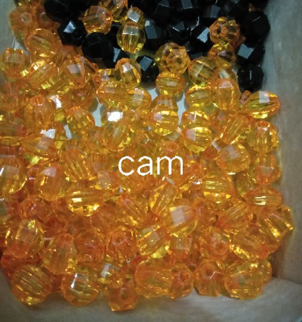 Hạt cườm pha lê nhựa 8li