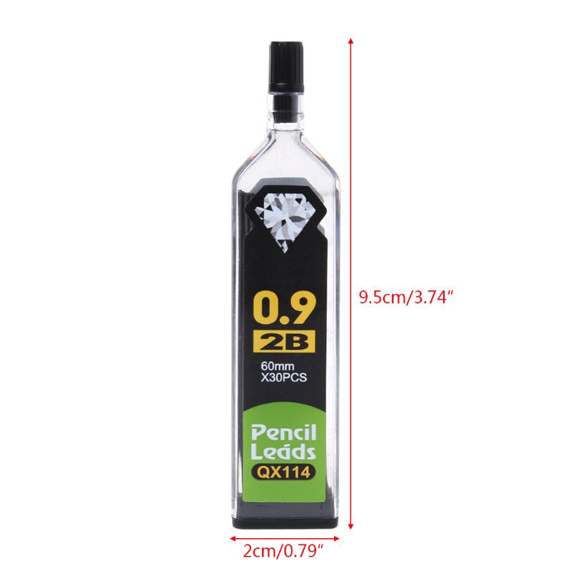Bộ 5 hộp ngòi chì 0.3/0.5/0.7/0.9mm HB 2B cho viết chì bấm