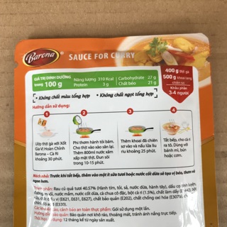 [80 g][Cari] Xốt Gia Vị Barona