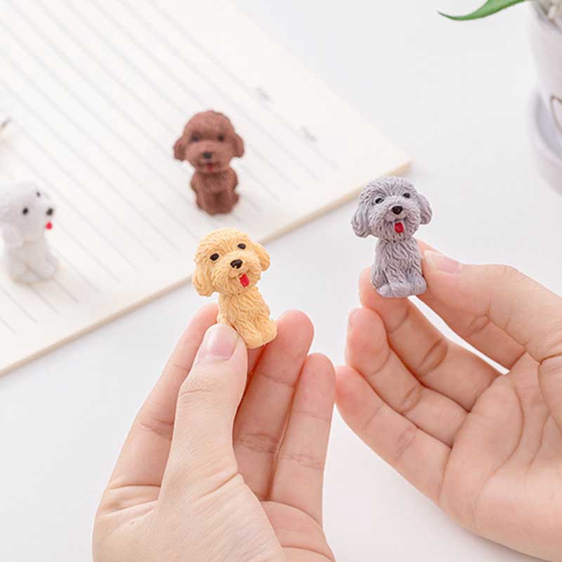 Tẩy xóa hình dạng chú cún đáng yêu cho học sinh