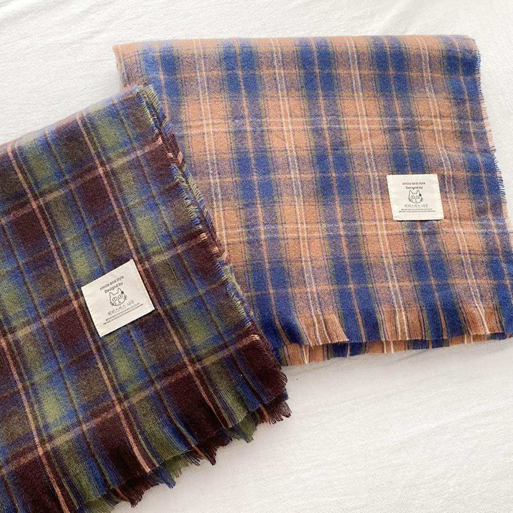 Khăn Choàng Cổ Dài Pashmina Giả Lông Cừu Thời Trang Cho Nữ WMES15H