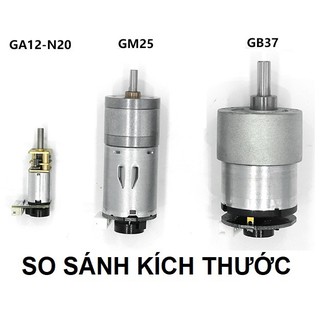 Động cơ SERVO giảm tốc kèm encoder 12-24V 120RPM GB37 - Tháo máy (Băng tải)