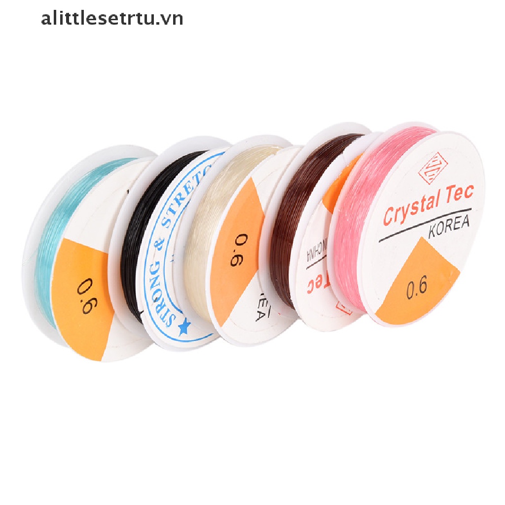 1 Cuộn Dây Cước Co Giãn 0.6mm Làm Trang Sức Chuyên Dụng