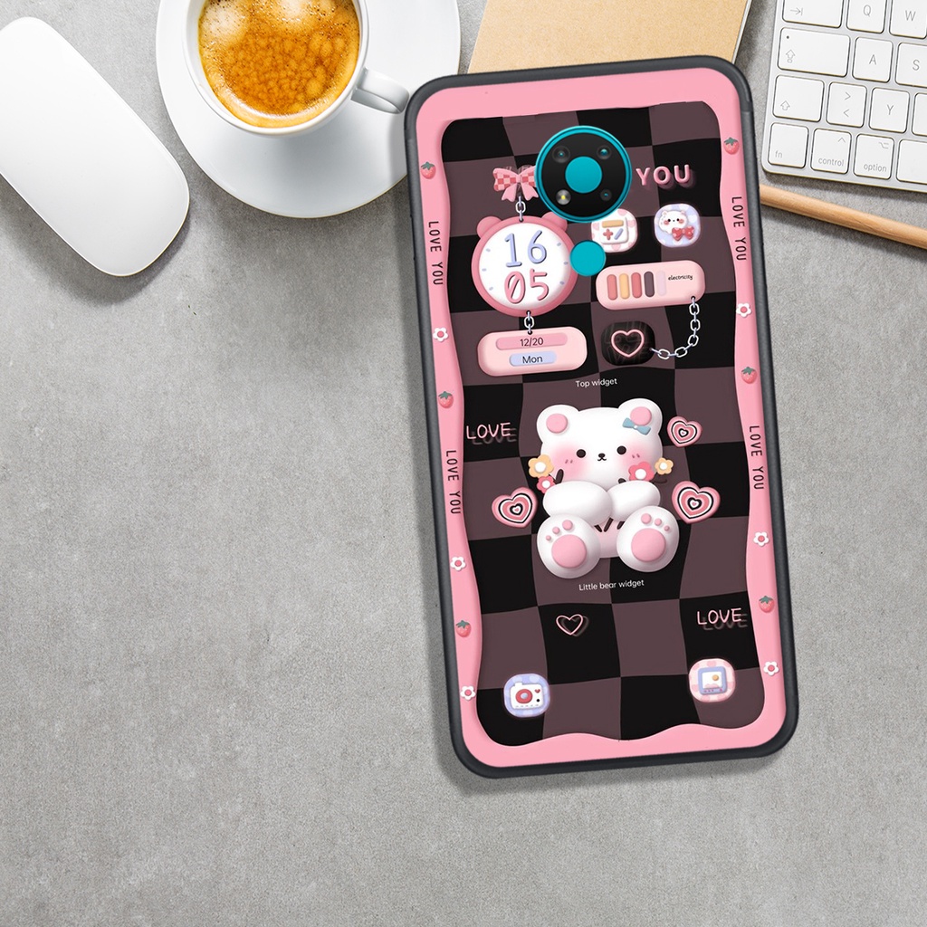 Ốp Lưng Nokia  C10 - C20 - C30 - Nokia 3.4 In Hình Gấu Đáng Yêu, Đẹp.