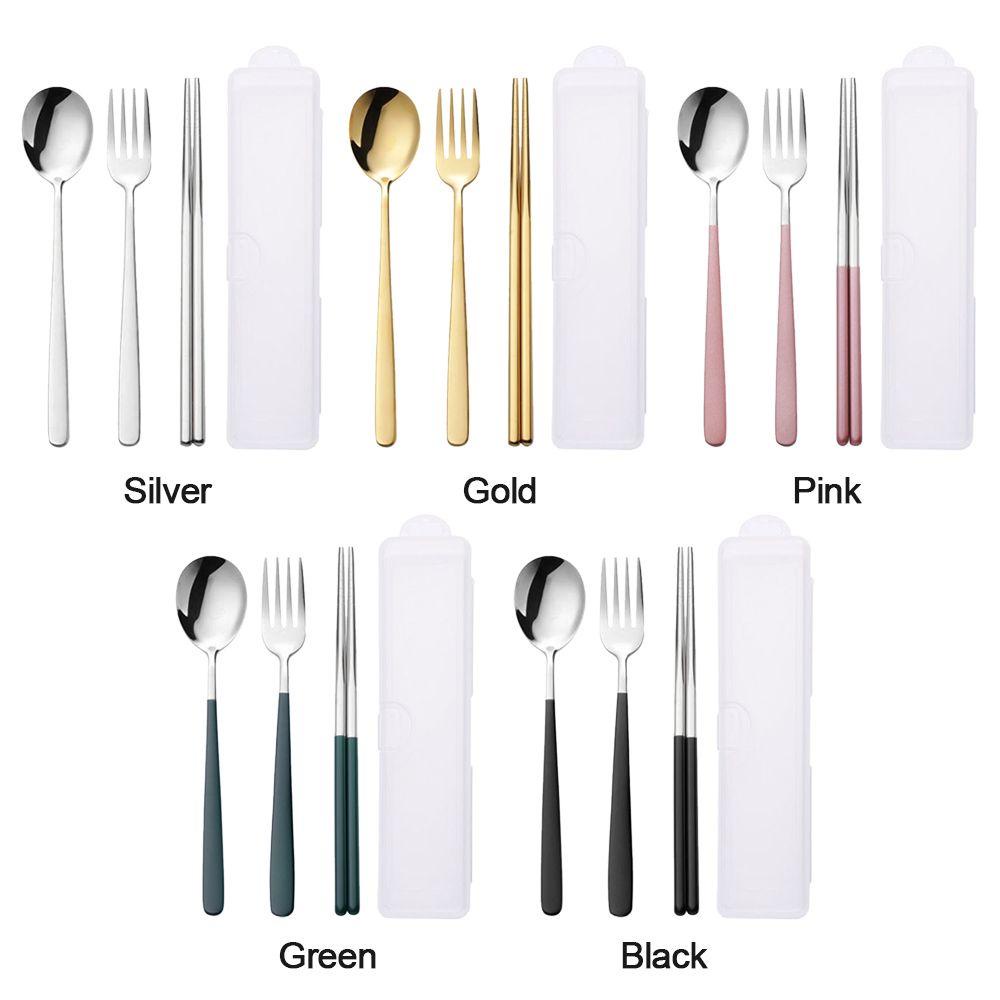 PINEVN Bộ Dụng Cụ Ăn Uống Gồm Muỗng, Đũa, Nĩa