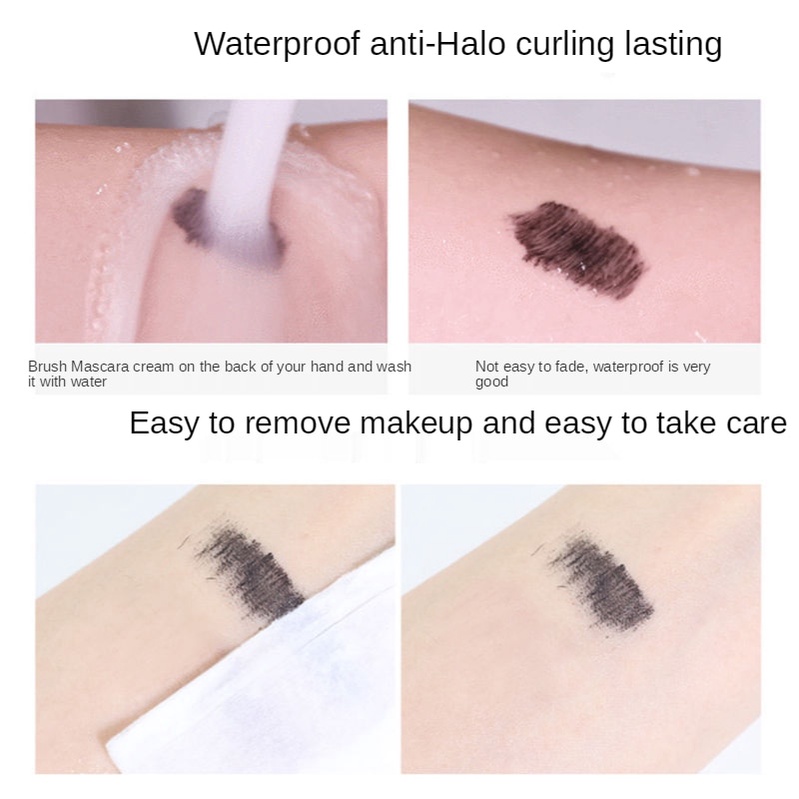 Mascara Đầu Cọ Nhỏ Chuốt Mi Dài/Cong Kháng Nước Chống Mồ Hôi Không Dễ Nhòe Cho Người Mới Bắt Đầu