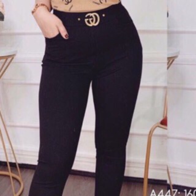 Quần legging nữ đính khuy lưng cao vải mềm siêu giãn đủ size | BigBuy360 - bigbuy360.vn