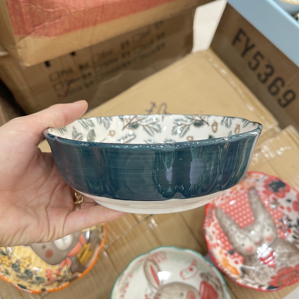 Bát Ăn Cơm Hình Con Vật Ngộ Nghĩnh Chén Sứ Tô Salad, Tô lượn Bát Ăn Dặm Cho Bé Chén Dĩa Decor Dễ Thương