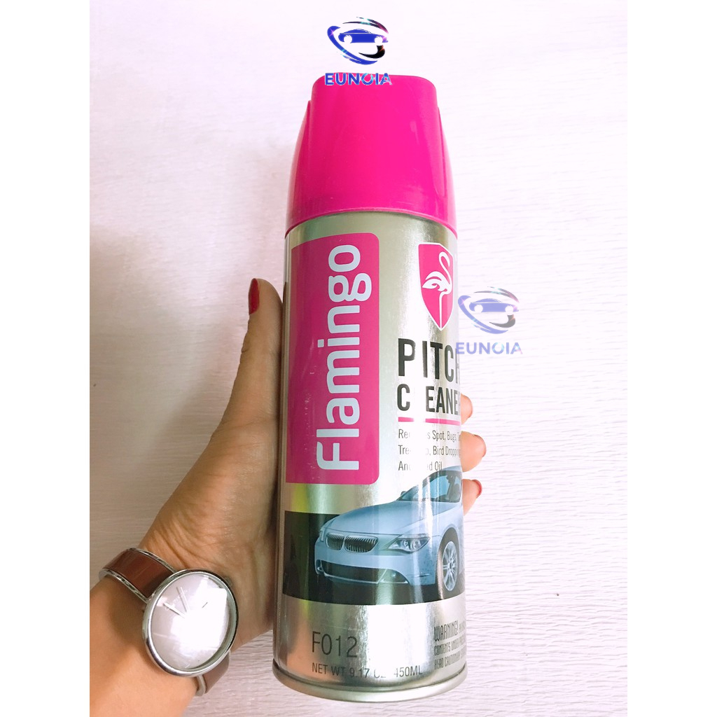 Combo 03 Bình Xịt tẩy nhựa đường Flamingo F012 , Tẩy các vết dính lâu ngày trên xe, đồ vật