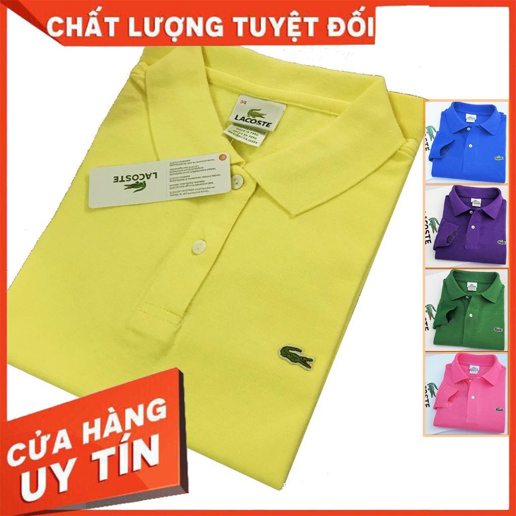 Áo Thun Nữ Có Cổ Vải Cá Sấu Hàng Xịn Thoáng Mát HXKVN