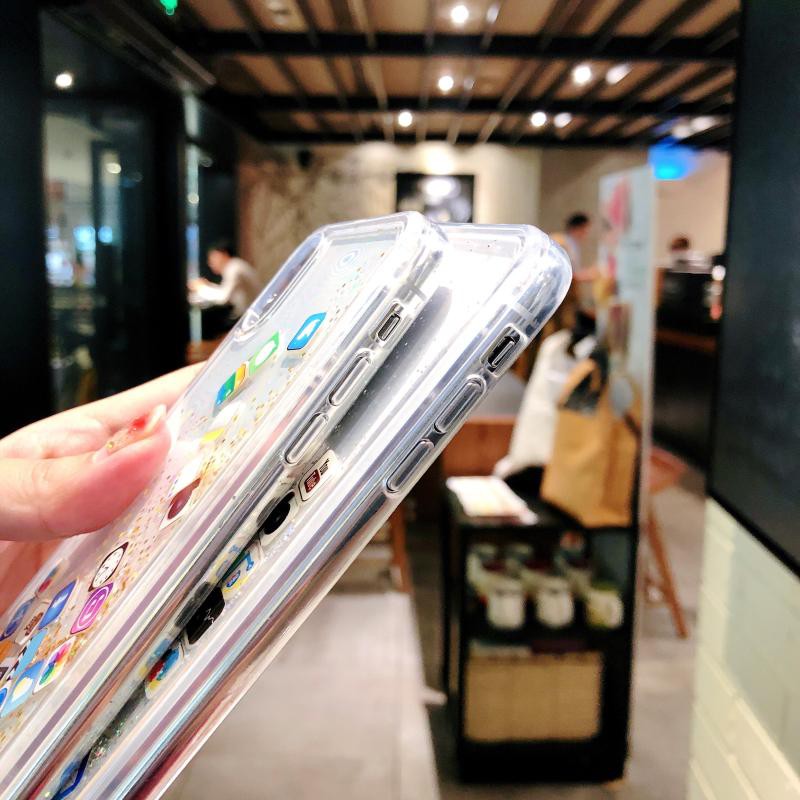 Ốp điện thoại kim tuyến nước họa tiết xinh xắn cho Apple Iphone11Pro Max Xs Xr 6 / 7 / 8plus 11 | BigBuy360 - bigbuy360.vn