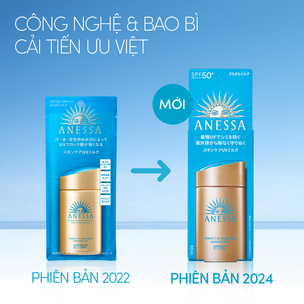 Bộ đôi Sữa chống nắng dưỡng da kiềm dầu bảo vệ hoàn hảo SPF50+ PA++++ 60ml+20ml