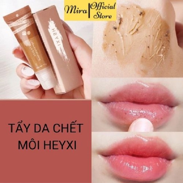 Tẩy da chết, tẩy tế bào chết môi Heyxi cho da nhạy cảm, mềm môi Nội địa trung