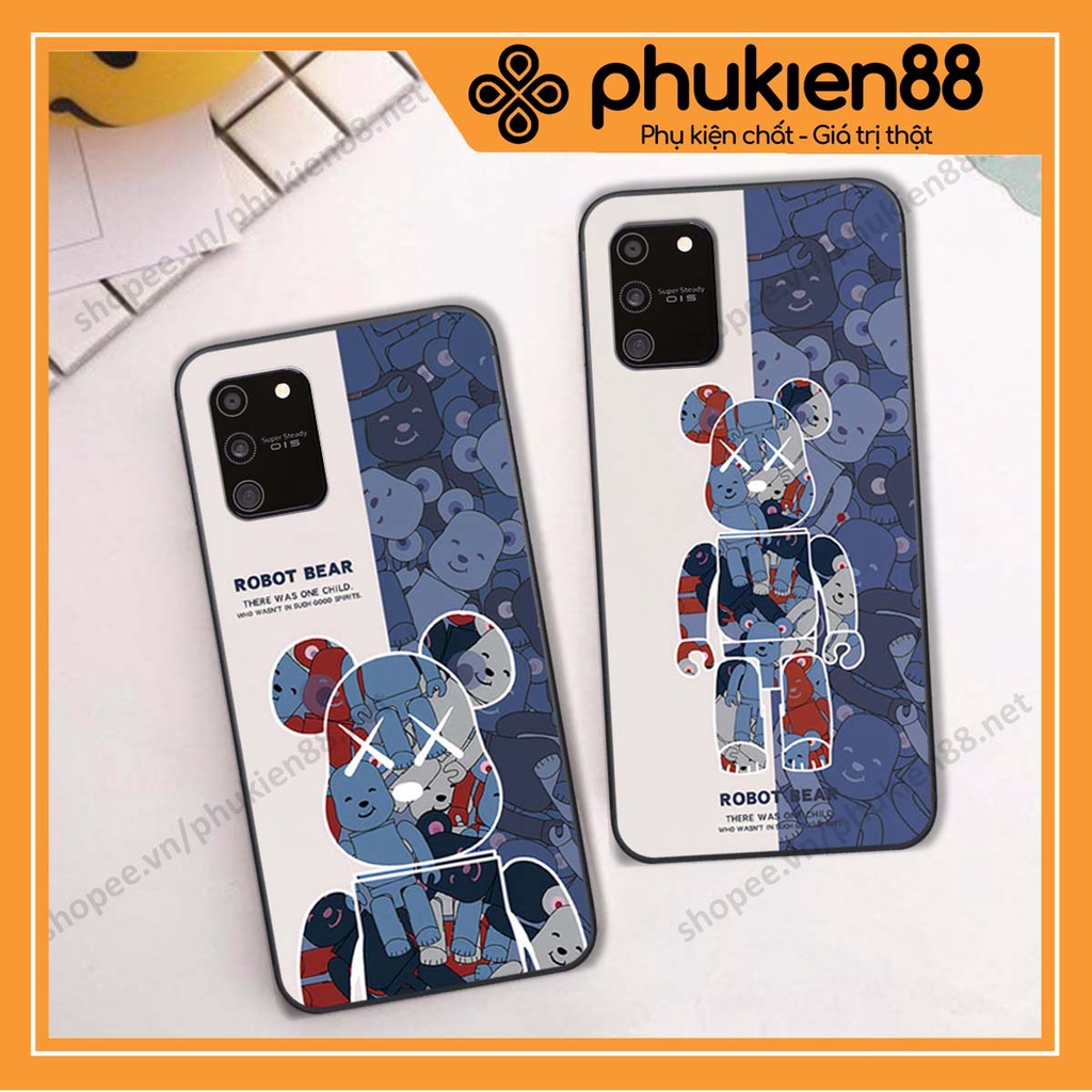 Ốp lưng Samsung S10 Lite hình Robot Bear, Kawsnc bảo vệ điện thoại