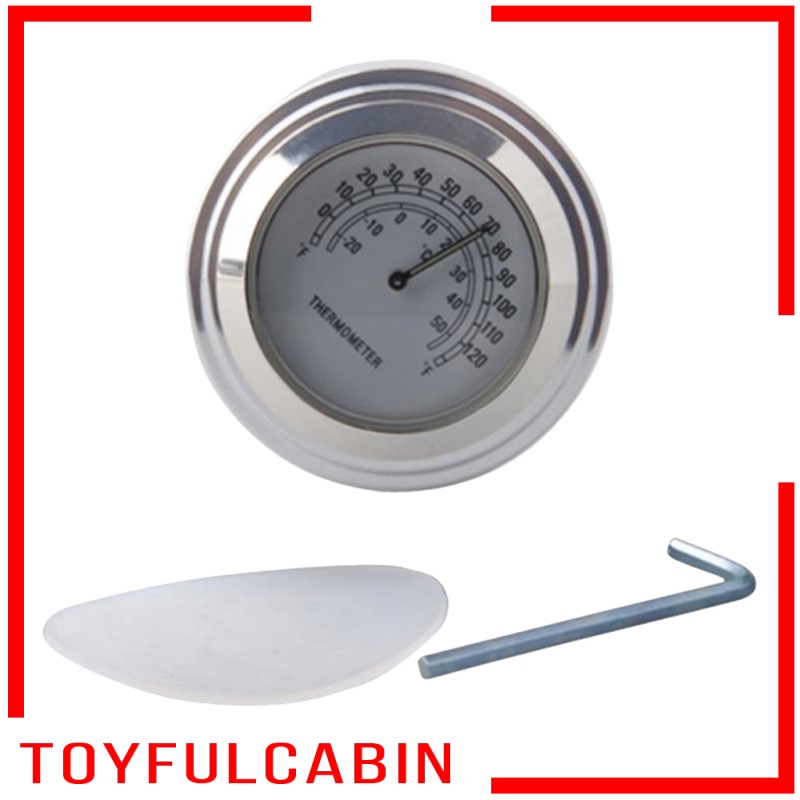 1 Nhiệt Kế Dạ Quang Chống Thấm Nước 7 / 8 &quot;Gắn Tay Lái Xe Máy