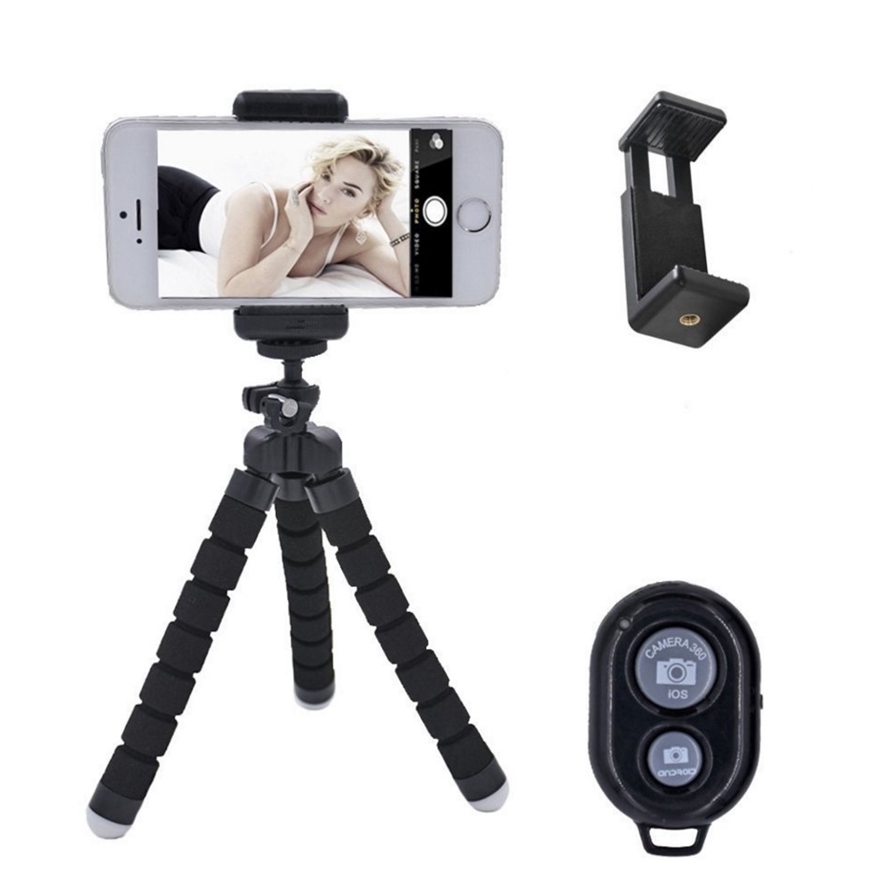 Chân tripod đỡ điện thoại di động có bọc xốp hình bạch tuộc