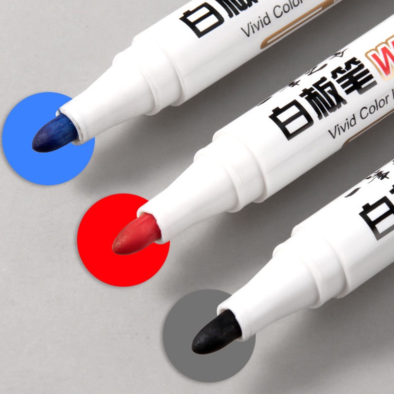 Set 5 Bút Lông Viết Bảng Màu Trắng / Đen / Đỏ