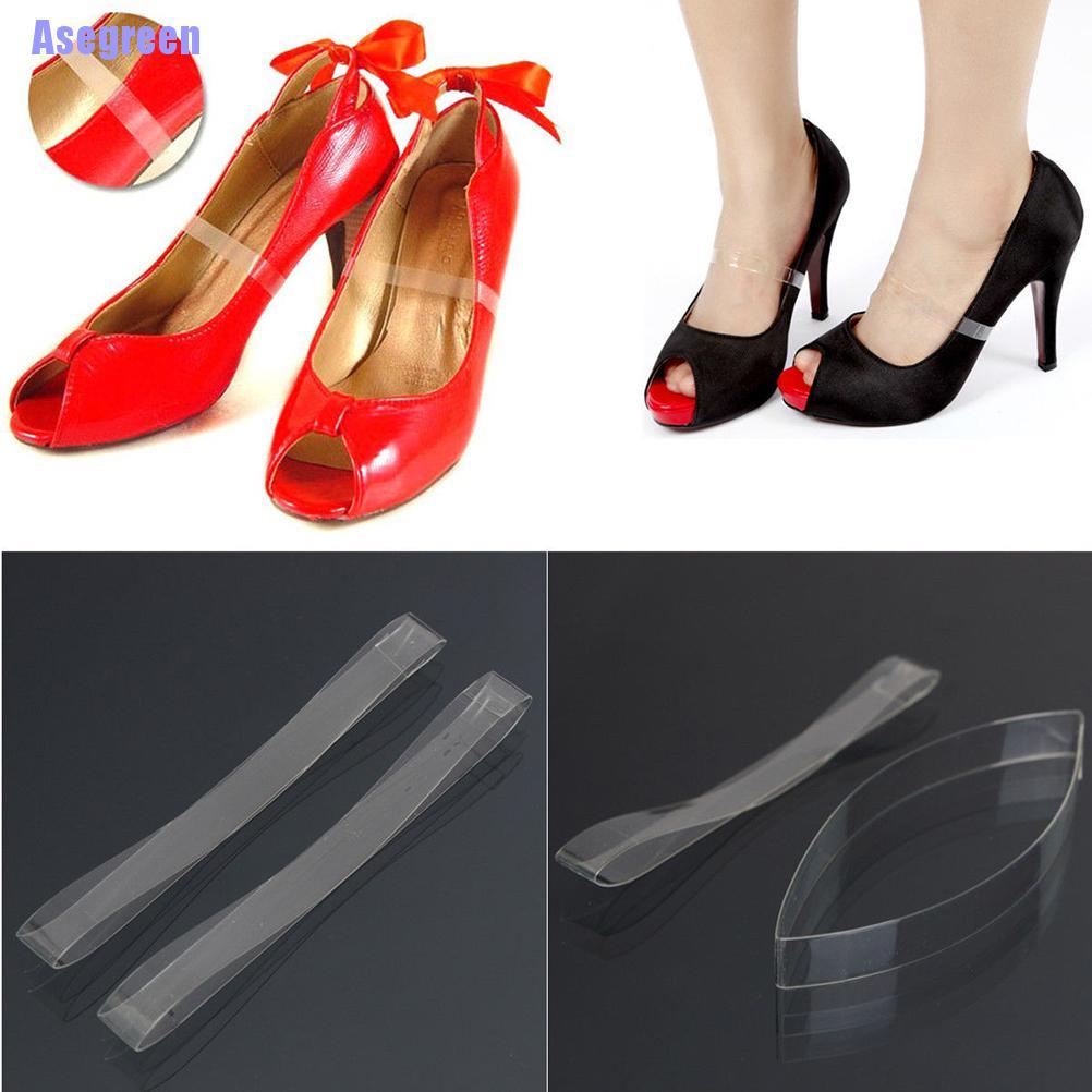 Cặp quai mang giày cao gót trong suốt thời trang