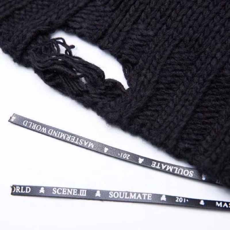 Áo len Mastermind oversized intarsia cashmere sweater