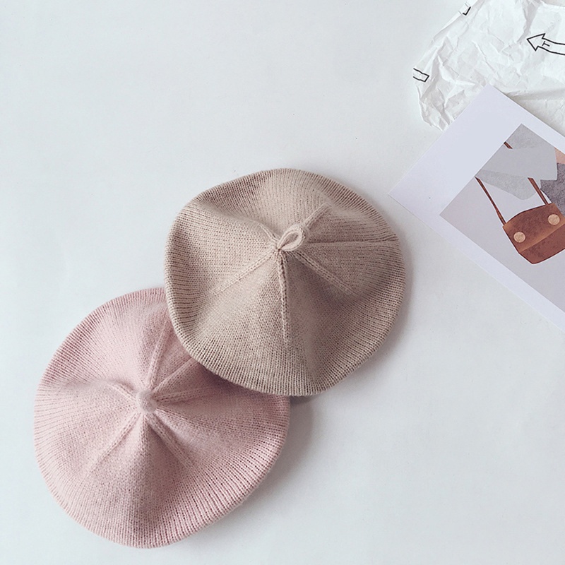 Mũ Beret Dệt Kim Màu Sắc Vintage Cho Bé