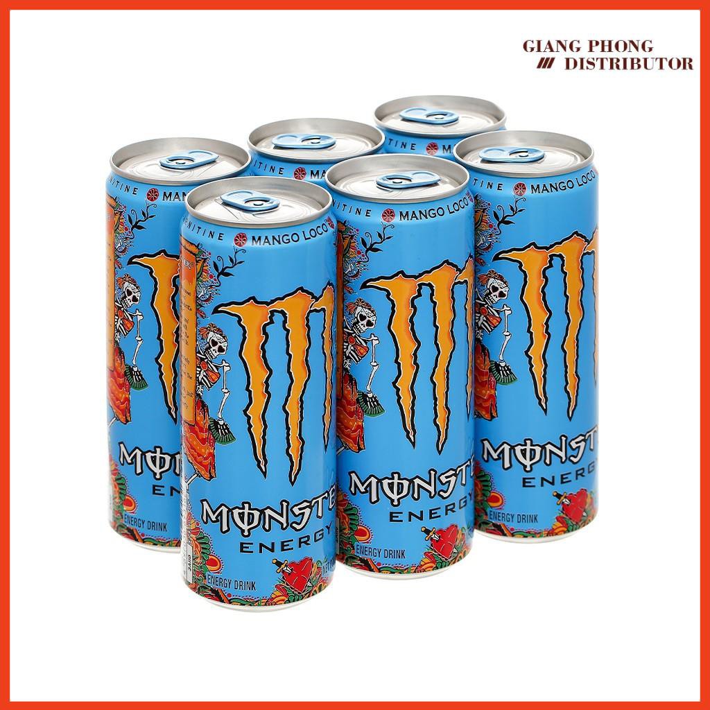 Nước tăng lực Monster Energy Thùng 24 lon Nước tăng lực Monster Energy hương xoài 355ml