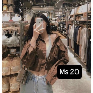ÁO KHOÁC KAKI CROPTOP