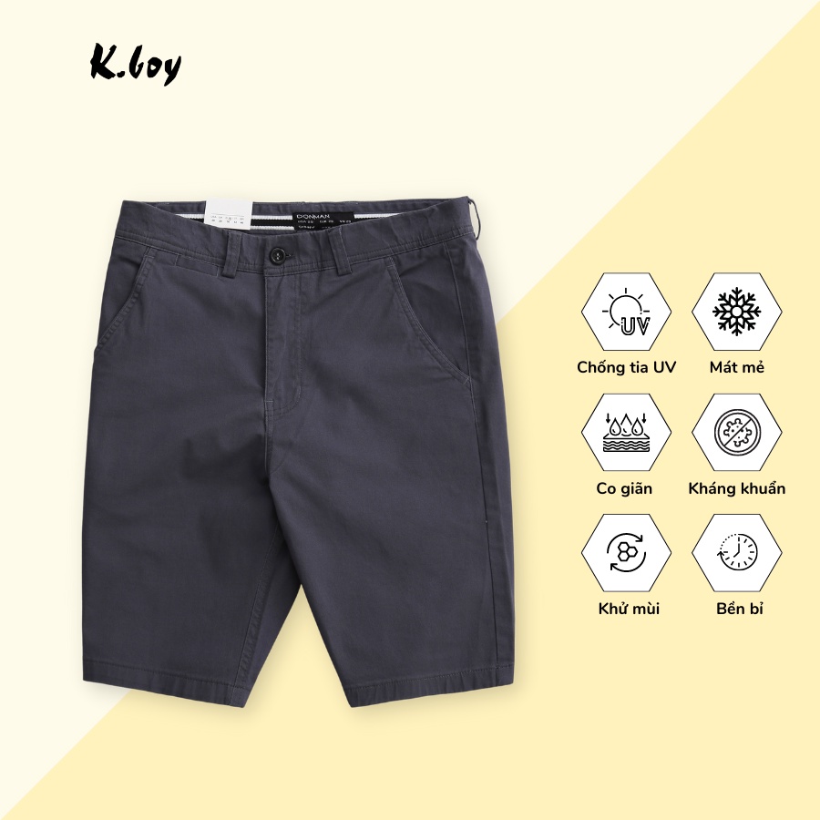 Quần short kaki nam cao cấp xịn KBOY phiên bản nâng cấp VẢI DÀY DẶN,chất kaki thun co giãn slim fit -Q12