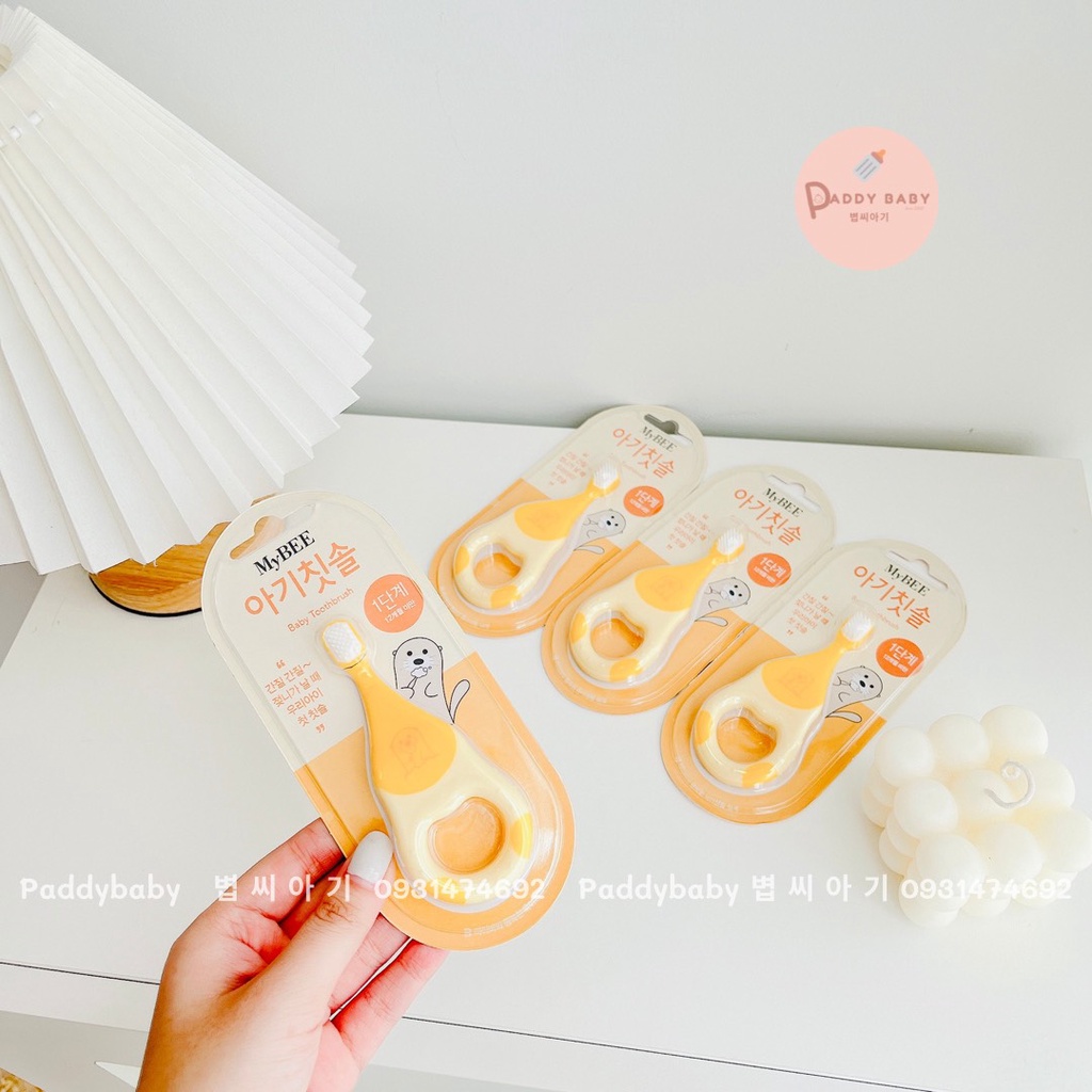 Bàn chải cầm tay tập đánh răng Mybee Hàn Quốc cho bé