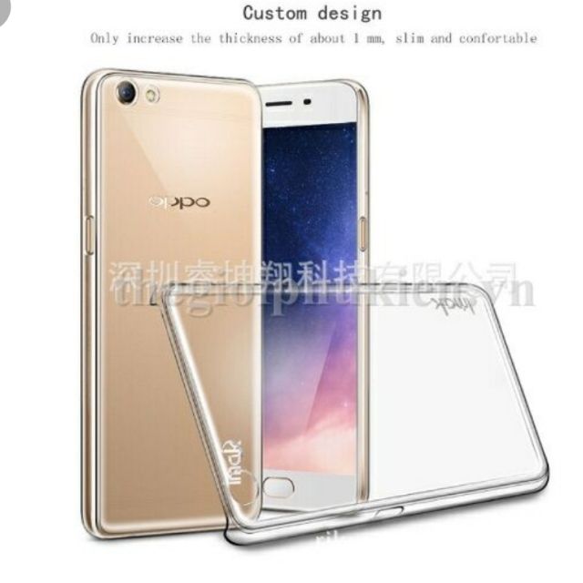 Ốp lưng trong suốt oppo F3 plus hiệu imak phủ nano không ố vàng
