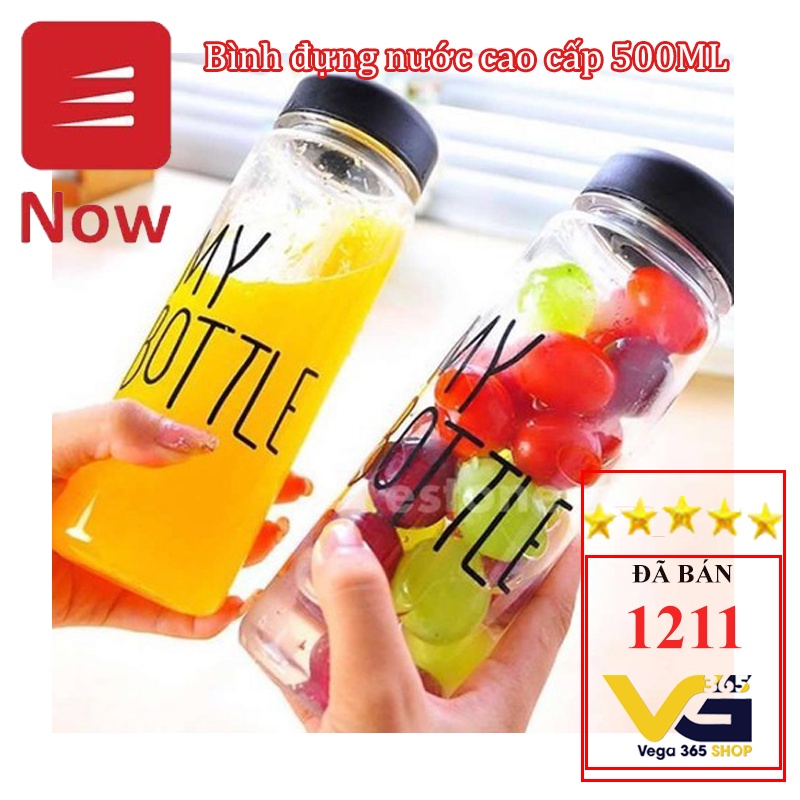 Bình đựng nước cao cấp MY BOTTLE 500ml (màu ngẫu nhiên)