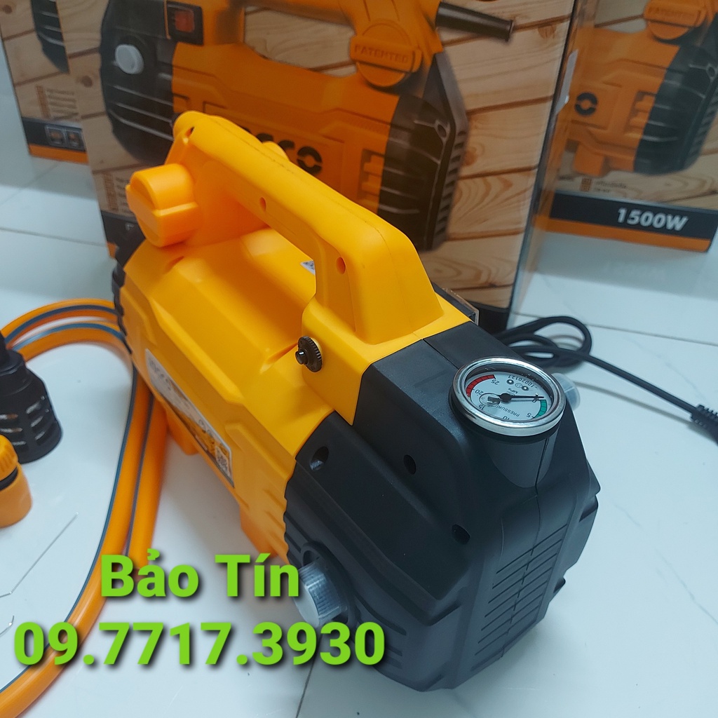 MÁY XỊT RỬA XE 1500W INGCO HPWR15028  MÁY RỬA XE ÁP LỰC CAO  MÁY XỊT RỬA XE TOTAL