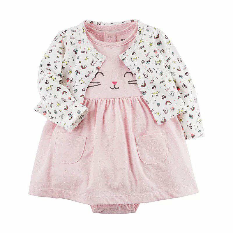 Freeship 99k TQ_Set váy bé gái Carters