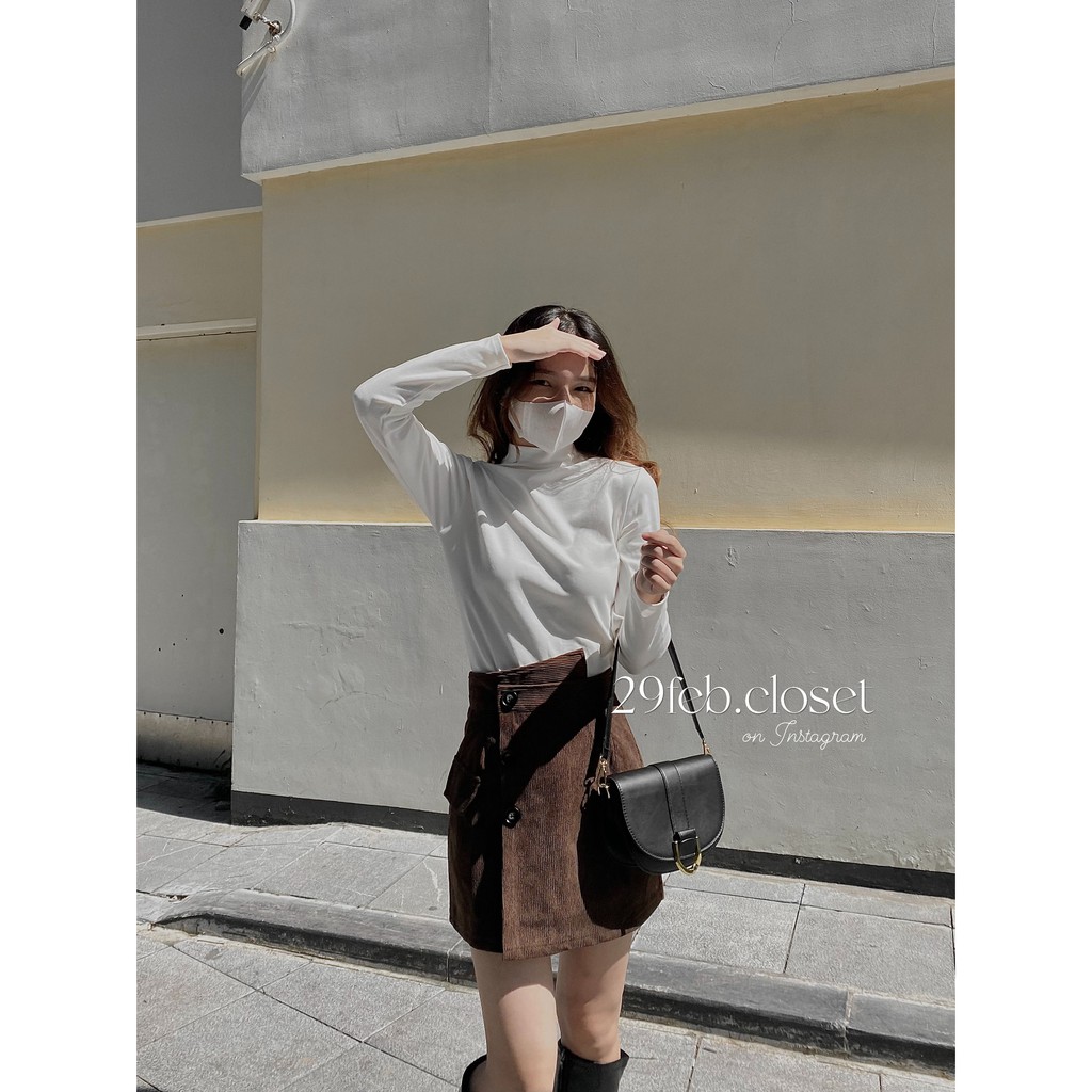 [Ảnh thật/Video] Áo giữ nhiệt lót lông cổ 3 phân - 29feb.closet