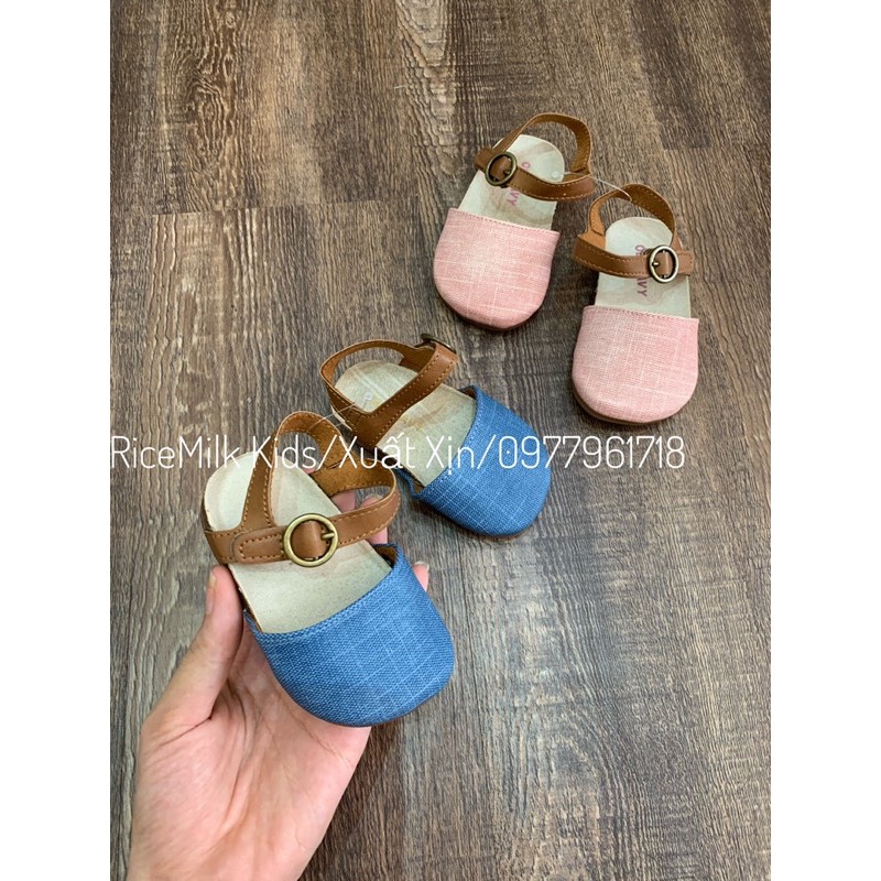 Giày Sandal Đế Chấu 2 màu xuất xịn cho bé gái