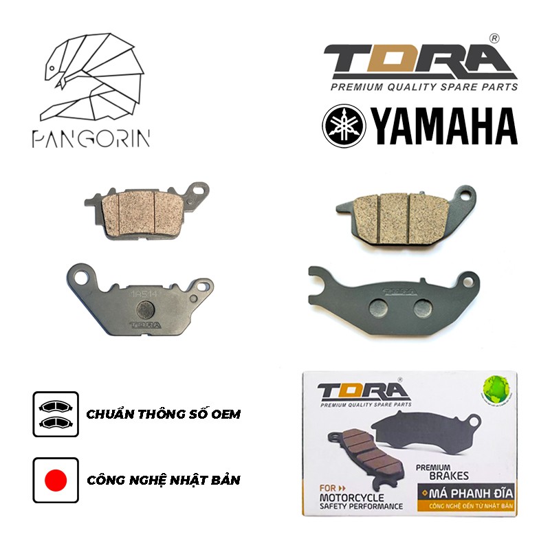 TORA - Bố Thắng  cho xe Yamaha: Exciter 135 - Exciter 150 - Grande - NVX125/150