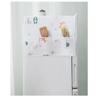 Tấm Phủ Tủ Lạnh, Áo Phủ Tủ Lạnh Có Túi Loại Dày Đẹp, Chống Thấm Cao Cấp