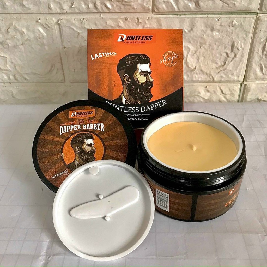 Sáp vuốt tóc DAPPER BARBER DUNLESS 100gr tạo kiểu giữ nếp cho tóc. HÀNG CHÍNH HÃNG