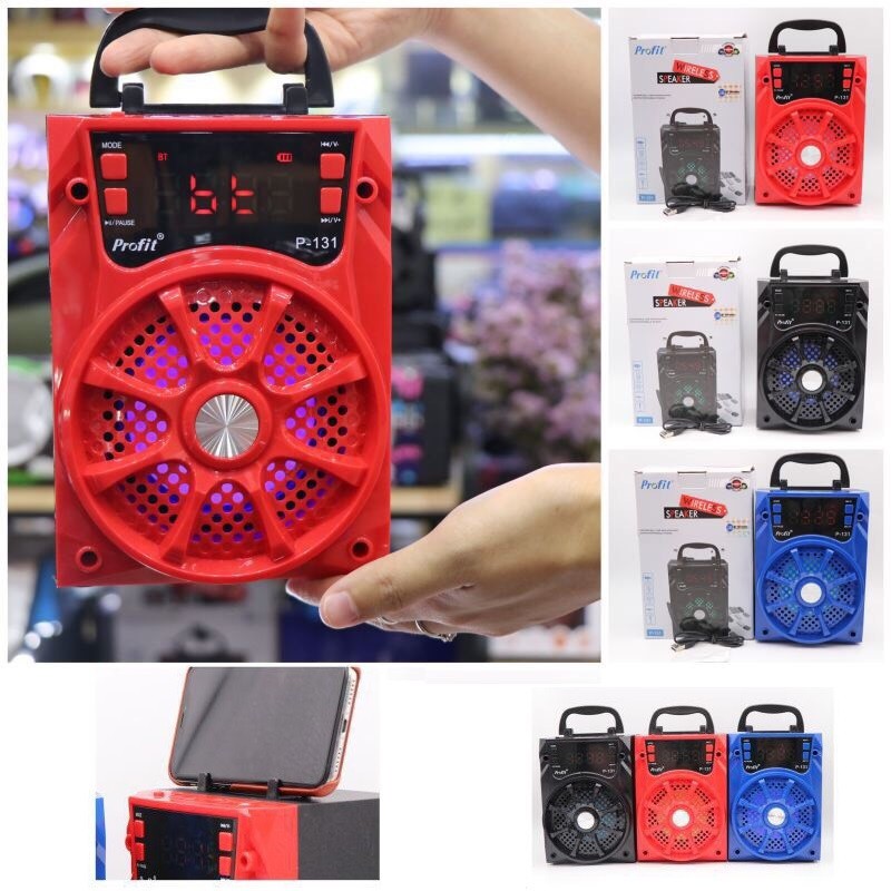 Loa bluetooth P-131 Profit tặng mic dây