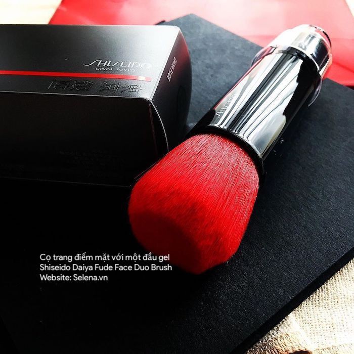 [CHÍNH HÃNG] Cọ trang điểm mặt với một đầu gel Shiseido Daiya Fude Face Duo Brush